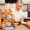 15 Pieces Fall Tiered Tray Decor Pumpkins Farmhouse Decor Autumn Maple Leaf Table Centerpieces Thanksgiving Harvest Wood Blocks Signs for Home Decor(Cute Style)
